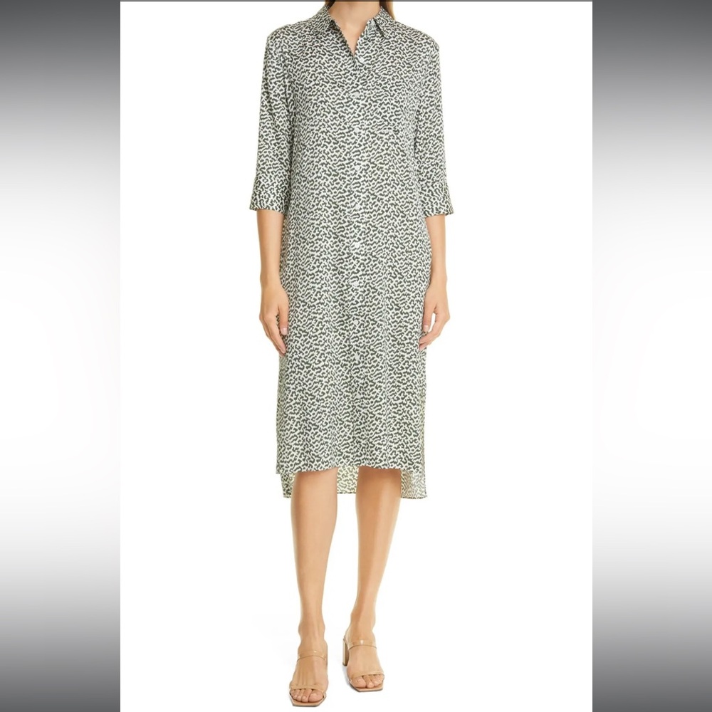 Nordstrom Signature Utility Stretch Silk Shirtdress NEW WITH TAGS! SIZE 8